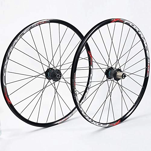 Mountain Bike Wheel : ASUD MTB Comp 26 inch Wheelset Ultra-light 120 ring Palin Big Flower Drum Wheel Set (black)