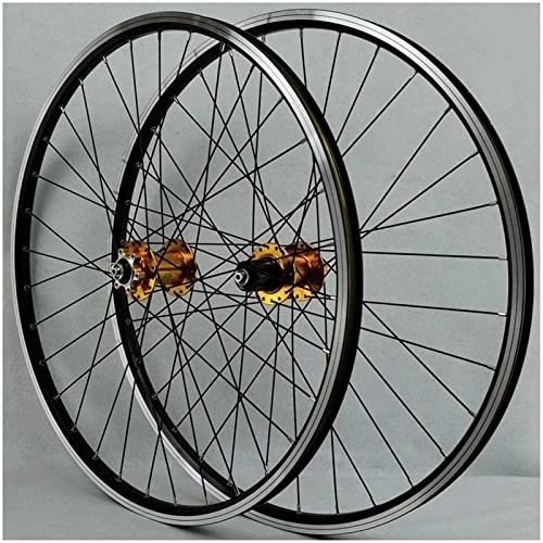 Mountain Bike Wheel : AWJ 26 inch Bicycle Wheel Mountain Bike, Double-Walled V-Brakes / Rim Brake Hybrid Freewheel 7 8 9 10 Disc Speed Wheel
