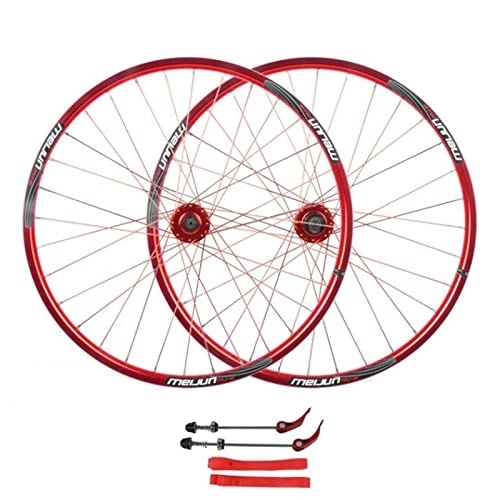 Mountain Bike Wheel : AWJ 26 Inch Mountain Bike Wheel Set, Disc Brake QR for 7 / 8 / 9 / 10 Speed Cassette Flywheel MTB Bicycle Wheel 32 Spoke Road Bicycle Wheel