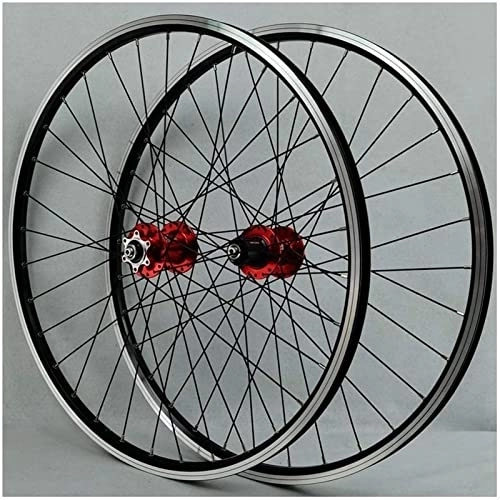 Mountain Bike Wheel : AWJ 26 inches V-Brakes Impeller Rear Wheel, Hollow Rim MTB Rim disc Brake Rapid Release 32 Holes 7 8 9 10 Disc Speed Wheel