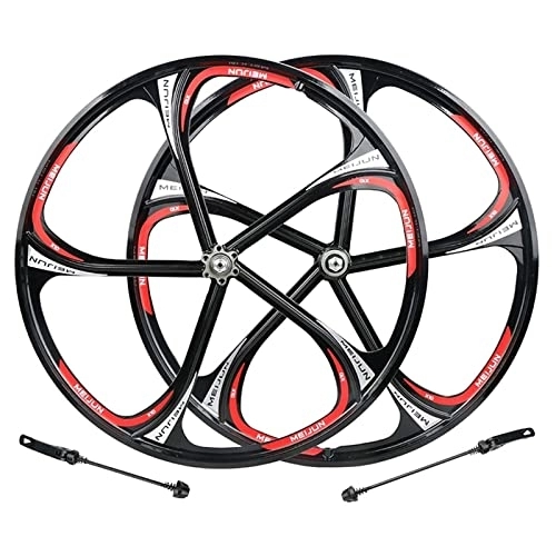 Mountain Bike Wheel : AWJ 26" MTB Bike Wheels Bicycle Rim, Bike Wheel Set 5-Spoke Rims Disc Brake 7 / 8 / 9 / 10 Speed Bike Cycling Wheels Wheel
