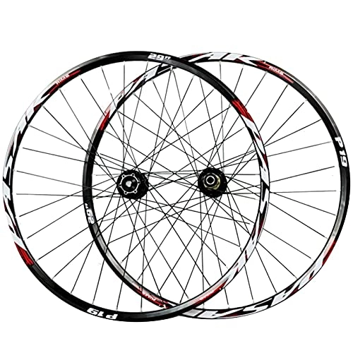 Mountain Bike Wheel : AWJ 29-inch Bike Wheels, Double Wall Disc Brakes 7-11 Speed Mountain Bicycle Wheel Set 15 / 12MM Barrel Shaft