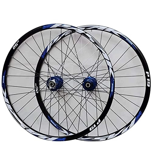 Mountain Bike Wheel : AWJ MTB Bike Wheelset 26 / 27.5 / 29 Inch, Bicycle Front / Rear Wheel Disc Brake Cycling Wheels QR Double Wall Rims 32 Hole 7-11 Speed Wheel