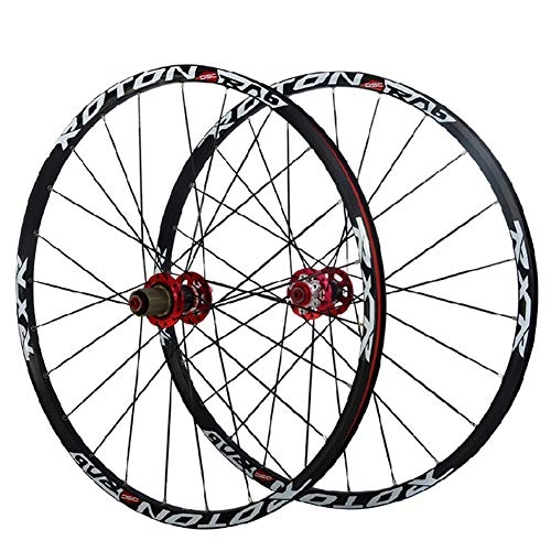 Mountain Bike Wheel : AZUOYI 26 / 27.5 / 29 Inches, Carbon Fiber Mountain Wheel Set, Ultra-Light Palin Disc Brake Hub, 24H Aluminum Alloy Spokes, 9-11 Speed, 27.5