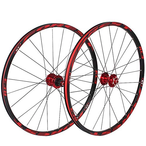 Mountain Bike Wheel : AZUOYI 26 / 27.5-Inch Mountain Bike Quick-Release Wheels, 120-Sound Ultralight 5 Palin Disc Brake Hub, 24H, 8-11 Speed, D, 26