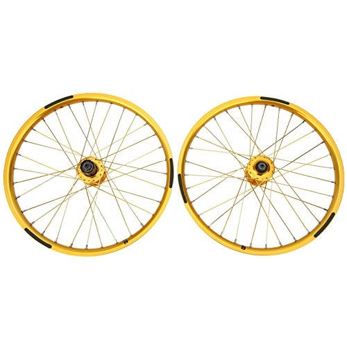 Mountain Bike Wheel : Bicycle Wheel Set, 1Pair 32 Holes Practical BMX Wheel Bicycle Wheelset Rims, Lightweight Portable for 20inches 406 Tires Cycling Accessory Mountain Bike