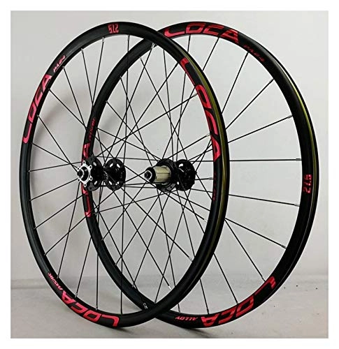 Mountain Bike Wheel : Bicycle Wheelset 26 27.5 29 In Mountain Disc Bike Wheel Double Layer Alloy Rim MTB Sealed Bearing QR 7 / 8 / 9 / 10 / 11 / 12 Speed 24H (Color : B, Size : 29in)