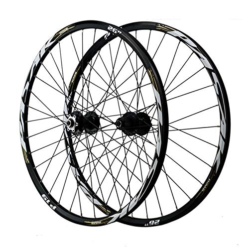 Mountain Bike Wheel : Bicycle Wheelset, Mountain Bike Rims Rear Wheel Ang Front Wheel Rim Brake Easy To Install 32 Hole Six Nail Disc Brake Mounting Hole, D, 29