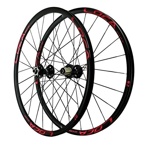 Mountain Bike Wheel : Bicycle Wheelset, Six Nail Disc Brake Wheel 24 Holes Bicycle Quick Release Wheels 26 / 27.5in Mountain Bike Outdoor (Color : Black hub, Size : 27.5in)