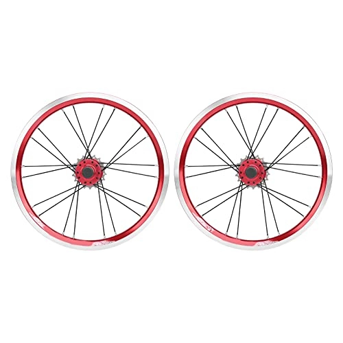 Mountain Bike Wheel : Bike Disc Brake Wheelset Alloy Rim Disc Brake Front 2 Rear 4 Bearing Structure Mountain Bike Wheelsets(red)