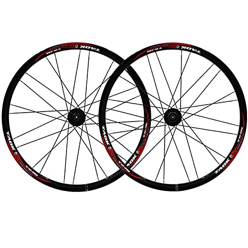 Mountain Bike Wheel : Bike Rim Bike Wheelset 26-inch Mountain Wheel Set Bicycle Front Rear Double Layer Alloy Rim Disc Brake Hub Quick-release For 7 / 8 / 9 Speed Quick Release Axles Bicycle Accessory