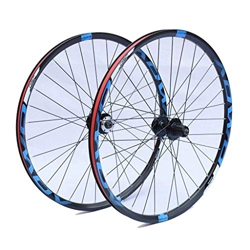 Mountain Bike Wheel : Bike Wheel Set 26 27.5 29 Inch MTB 8 9 10 Speed Aluminum Alloy Double Wall Rim Support 1.35~2.35 Tires