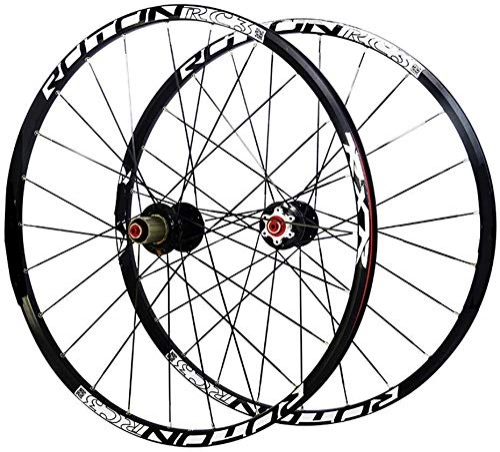 Mountain Bike Wheel : Bike Wheel Set, Ultra Light 26 Inch Carbon Fiber MTB Mountain Bike Bicycle Wheel Set Alloy Rim Carbon Hub Wheels Wheelset Rims, Black-26 Inch