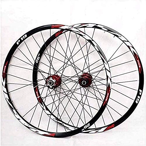 Mountain Bike Wheel : Bike Wheel Tyres Spokes Rim Mountain bike wheelset, 29 / 26 / 27.5 inch bicycle wheel (front + rear) double-walled aluminum alloy rim quick release disc brake 32H 7-11 speed