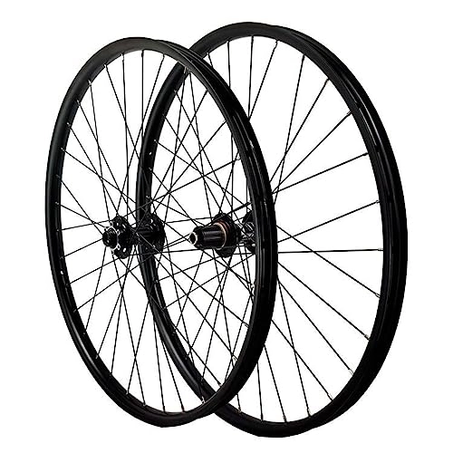 Mountain Bike Wheel : Bike Wheels 26 27.5 29 Inch Aluminum Alloy Hybrid Bike Hub Disc Brake Mountain Rim 15 * 100 mm for 7-12 Speed Black (Black 29 inch)