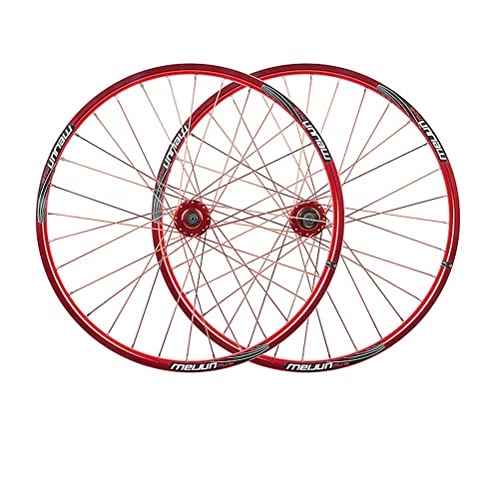 Mountain Bike Wheel : Bike Wheels Mountain Bike Wheelset 26 Aluminum Alloy Rim 32 Holes Disc Brake MTB Wheels Suitable for 7-9 Speed Flywheel Quick Release Axles Bicycle Accessory