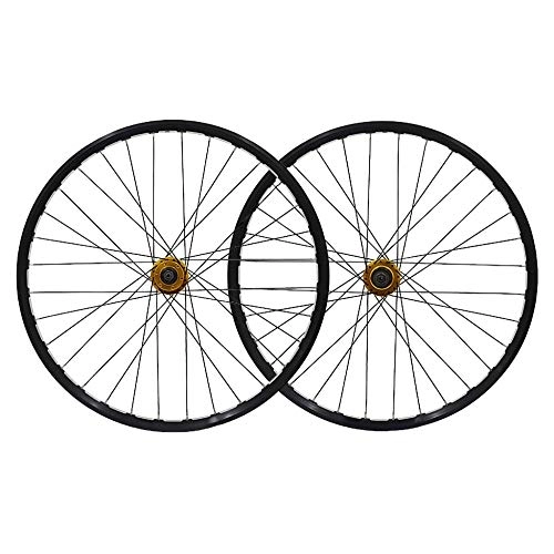 Mountain Bike Wheel : Bike Wheels Mountain Bike Wheelset 32 Hole Disc Brake Hubs Double Wall Aluminium Alloy Rim Quick Release Flexible / 26 inches / D