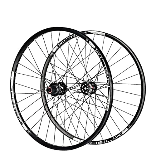 Mountain Bike Wheel : Bike Wheelset, 26 / 27.5 / 29 inch Mountain Cycling Wheels, Aluminum Alloy Disc Brake / Fit for 8-11 Speed Freewheels / Quick Release Axles Bicycle Accessory (Color : Black, Size : 27.5 inch)