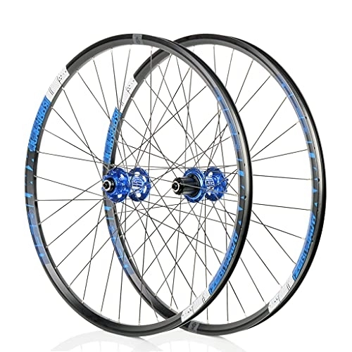 Mountain Bike Wheel : Bike Wheelset, 26 / 27.5 Inch Mountain Bike Wheels Disc Brake Ultralight Alloy MTB Rim Fast Release 32 Holes 8 / 9 / 10 / 11 Speed, E-27.5inch