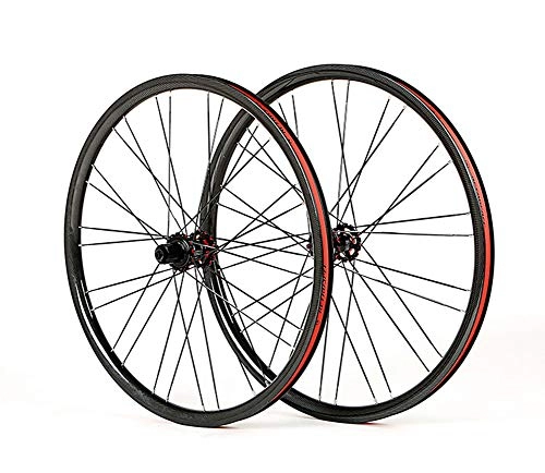 Mountain Bike Wheel : BIKERISK MTB bicycle RS carbon fiber mountain bike wheel set 27.5" four Palin disc brake 28 hole vacuum racing wheel set