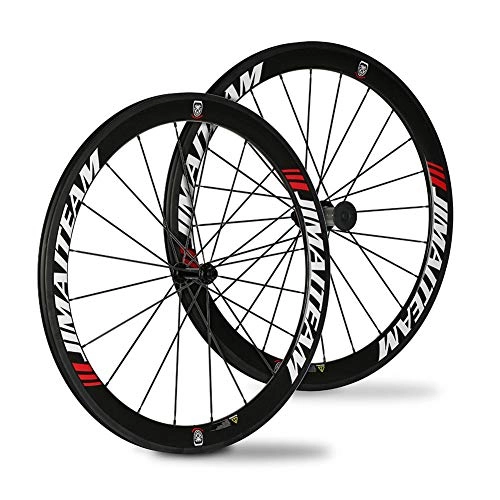 Mountain Bike Wheel : BIKERISK New Road Bicycle Carbon fiber bicycle road wheel set carbon knife 700CC 50mm 3K full carbon fiber rim