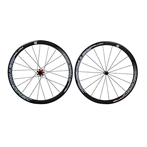 Mountain Bike Wheel : BIKERISK New RS2.0 Road Bicycle aluminum alloy rim four-axis side pull road wheel group anti-cursor colorful standard bicycle accessories, Black