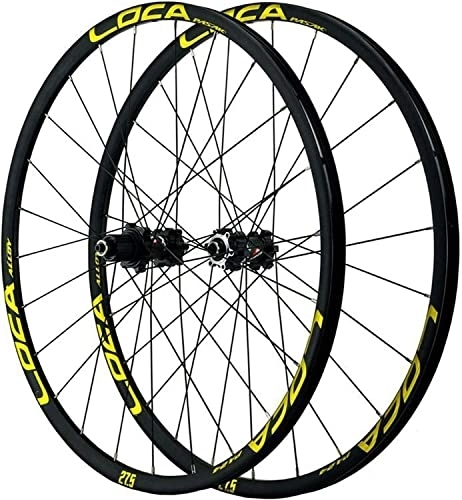Mountain Bike Wheel : Braked Mountain Bike Wheels, Double Walled Aluminum Alloy Jiuyupeilin 32 Hole, Suitable For 7 / 18 / 9 / 10 / 11 Speeds (Size : 700C)