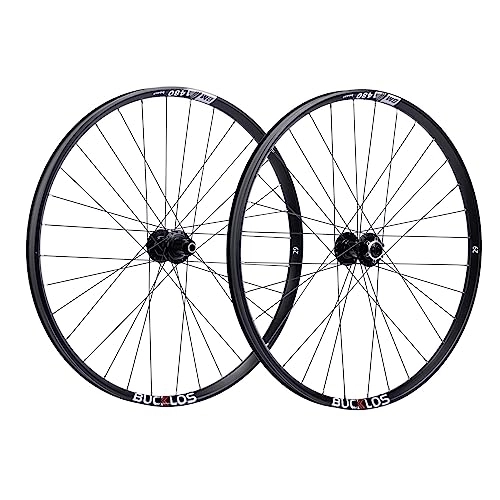 Mountain Bike Wheel : BUCKLOS 27.5inch Mountain Bike Wheels, Thru Axle Disc Brake Width Center Lock 15×110 / 12×148mm