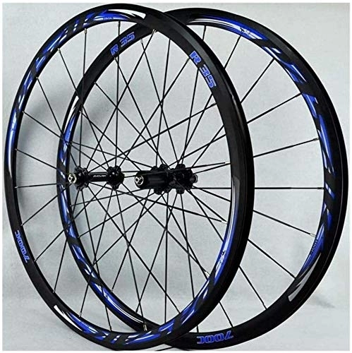 Mountain Bike Wheel : BUYAOBIAOXL Wheels Mountain Bike Wheelset Bicycle Wheels 700C, Road Bike Wheels 30Mm Bicycle Wheel Double Walled Alloy Road Bike Wheels BMX Brake V Quick Release 7-12 Speeds (Size : #1)
