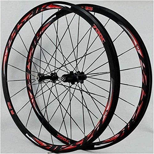 Mountain Bike Wheel : BUYAOBIAOXL Wheels Mountain Bike Wheelset Bicycle Wheels 700C, Road Bike Wheels 30Mm Bicycle Wheel Double Walled Alloy Road Bike Wheels BMX Brake V Quick Release 7-12 Speeds (Size : #2)