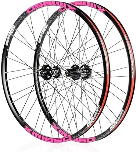 Mountain Bike Wheel : BUYAOBIAOXL Wheels Mountain Bike Wheelset Wheels Cyclists MTB, Pair Of Bicycle Wheels 26" / 27.5" Disc Brake Quick Release Wheels Bicycle Mountain Rims Aluminum Alloy 32H 8-11 Speeds (Size : 26in)