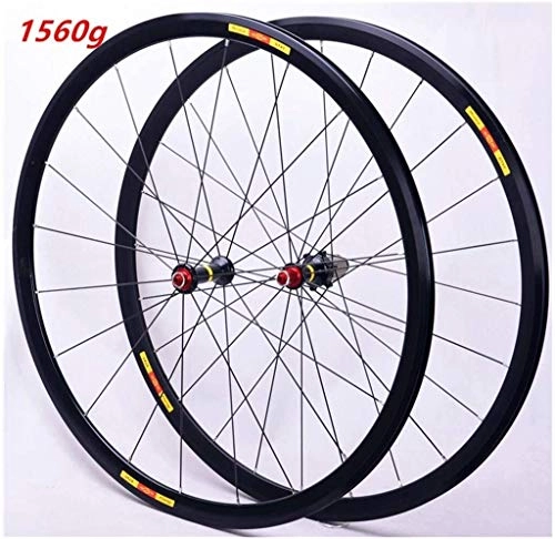 Mountain Bike Wheel : BZLLW Bike Wheel, Mountain Bike Rims Front / Rear Wheel, Road Bike Wheelset 700C Rim Brake Bicycle Wheel Double Wall Alloy Rim QR 8-11Speed Sealed Bearing
