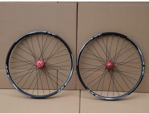Mountain Bike Wheel : BZLLW Bike Wheel, Mountain Bike Wheelset 26 / 27.5 / 29Inch Disc Brake Bicycle Wheel Double Wall Alloy Rim MTB QR 7-11Speed 32H Sealed Bearing (Color : A, Size : 29")