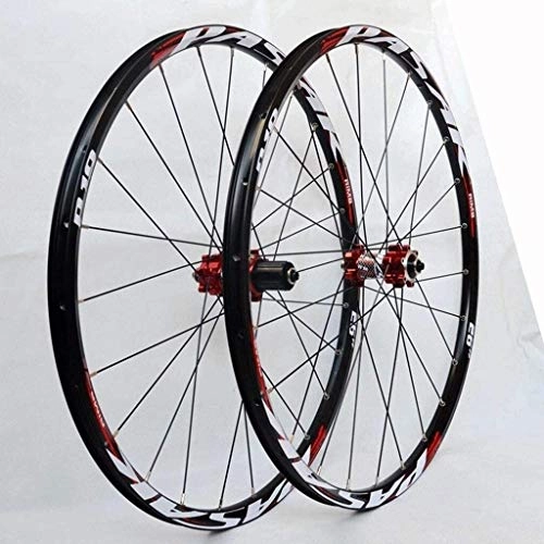 Mountain Bike Wheel : BZLLW Bike Wheel, MTB Mountain Bike Wheel 26 / 27.5Inch Bicycle Wheelset CNC Double Wall Alloy Rim Carbon Fiber Hub Sealed Bearing Disc Brake QR 7-11 Speed (Size : 26in)