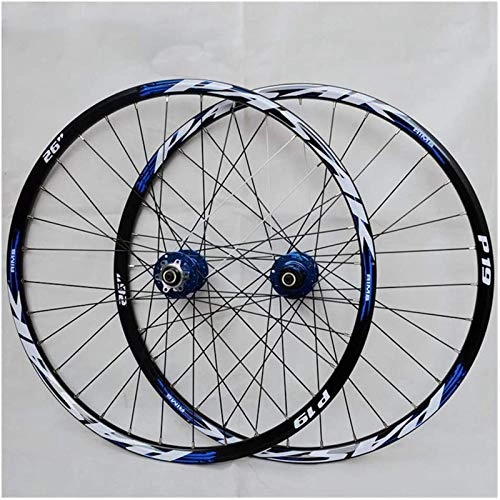Mountain Bike Wheel : CAISYE 26 / 27.5 / 29 Inch Bicycle Wheel (Front + Rear) Mountain Bike Wheelset, Double Walled Aluminum Alloy MTB Rim Fast Release Disc Brake 32H 7-11 Speed Cassette, A, 29IN