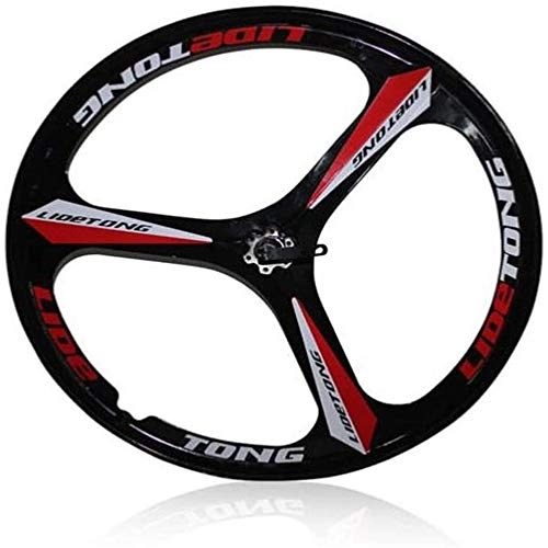 Mountain Bike Wheel : CAISYE 26 Inch Mountain Bike Rim Magnesium Alloy One Wheel Bicycle Set Disc Brake Accessories 26-Inches Bikes Wheels with Bearing Hubs Integrally Wheelset, Red
