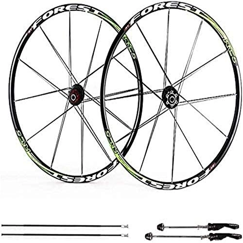 Mountain Bike Wheel : CAISYE MTB Bicycle Wheelset 26 / 27.5 Inch, Ultra-Light Bicycle Wheels Aluminum Alloy Double Wall Rims V-Brake Disc Brake Quick Release Palin Bearing 8 / 9 / 10 / 11 Speed ​​100Mm, A, 27.5IN