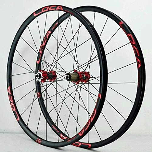 Mountain Bike Wheel : CDFC MTB bicycle wheel set 26 / 27.5 / 29"Disc brake mountain Double-walled light metal rim QR cassette hub 6 pawl 8-12 speed sealed bearing 24H, 27.5 inch