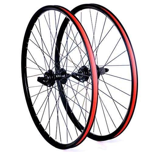 Mountain Bike Wheel : CDSL 26 / 27.5 Inch Mountain Bike Wheel Set Double Wall Rotating Flying Disc Brake 32H (Size : 26inch)