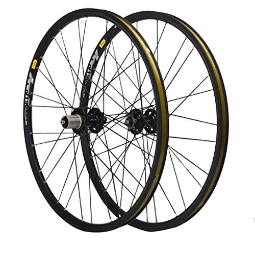 Mountain Bike Wheel : CDSL 26" Alloy Mountain Bike Wheels 11 Speed Freewheel Disc Brake 1 Pair