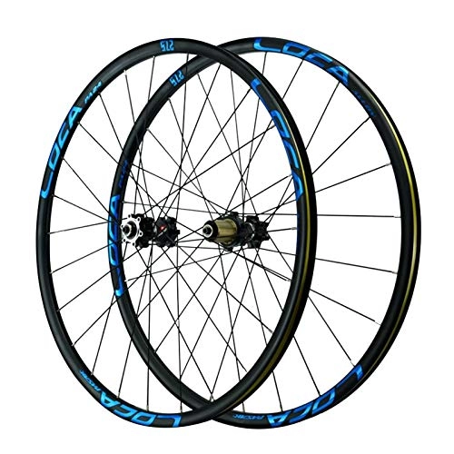 Mountain Bike Wheel : CHICTI 26 / 27.5 / 29'' Cycling Wheels, Mountain Bike Circle Disc Brakes Six-claw Tower Base 120 Ring Card Flying Outdoor (Color : Blue, Size : 27.5in)