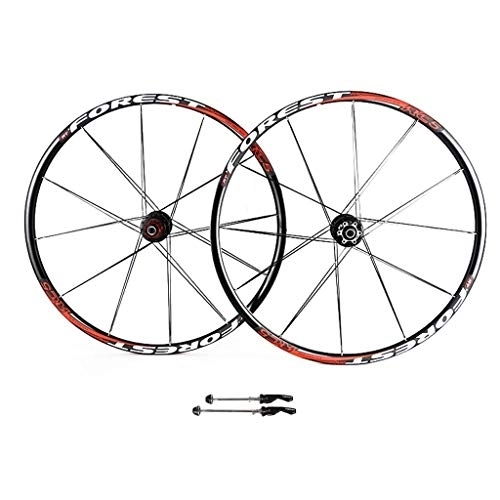 Mountain Bike Wheel : CHICTI 26 27.5 Inch Bike Wheelset, MTB Cycling Wheels Mountain Bike Disc Brake Wheel Set Quick Release 5 Palin Bearing 8 9 10 Speed Outdoor (Color : C, Size : 26inch)