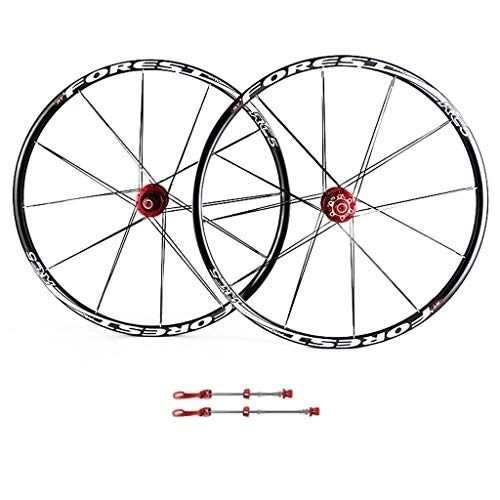 Mountain Bike Wheel : CHICTI 26 Inch Bike Wheelset, MTB Cycling Wheels 27.5 Inch Mountain Bike Disc Brake Wheel Set Quick Release 5 Palin Bearing 8 9 10 Speed 100mm Outdoor (Color : A, Size : 27.5inch)