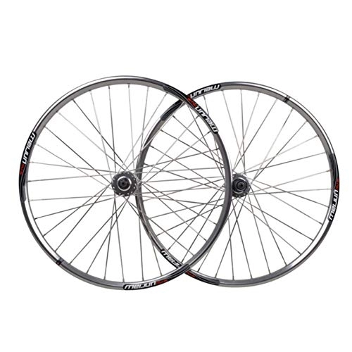 Mountain Bike Wheel : CHICTI 26 Inch Mountain Bike Wheel, Disc Brake Wheel 32 Holes Aluminum Alloy Rim Stainless Steel Flat Spokes Outdoor