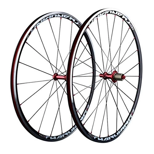 Mountain Bike Wheel : CHICTI 700C Bike Wheelset, Double Wall MTB Rim V-Brake Quick Release 24 Hole Disc 7 8 9 10 Speed 120 Sounds After 130mm Outdoor (Size : 700C)