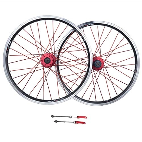 Mountain Bike Wheel : CHICTI Bike Wheelset, 26inch Aluminum Alloy MTB Cycling Wheels V-Brake Disc Rim Brake Sealed Bearings 11 Speed Hybrid Bike Touring Outdoor (Color : A, Size : 26inch)