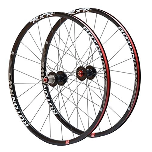 Mountain Bike Wheel : CHICTI Mountain Bike Wheelset 26 / 27.5 / 29 Inches MTB Double Wall Aluminum Alloy Disc Brake Cycling Bicycle 24 Hole Rim 9 / 10 / 11 Cassette Wheels (Size : 29in)