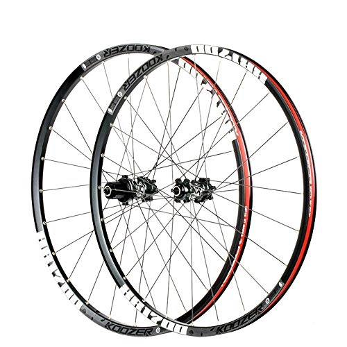 Mountain Bike Wheel : CHP 26 / 27.5 Inch Mountain Bike Wheelset, Disc Brake Ultralight Alloy Bike Rim 24Loch Fast Release 4 Palin for Shimano Or Sram 8 9 10 11 Speed (Color : 26in)