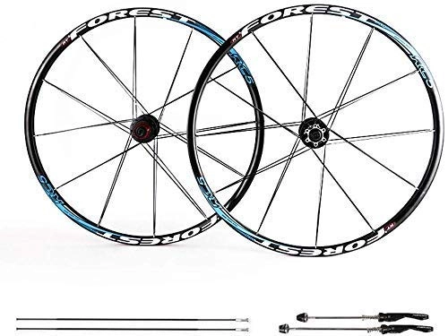 Mountain Bike Wheel : CHP 26 Inch Bike Wheelset, MTB Cycling Wheels 27.5 Inch Mountain Bike Disc Brake Wheel Set Quick Release 5 Palin Bearing 8 9 10 Speed (Color : B, Size : 26inch)