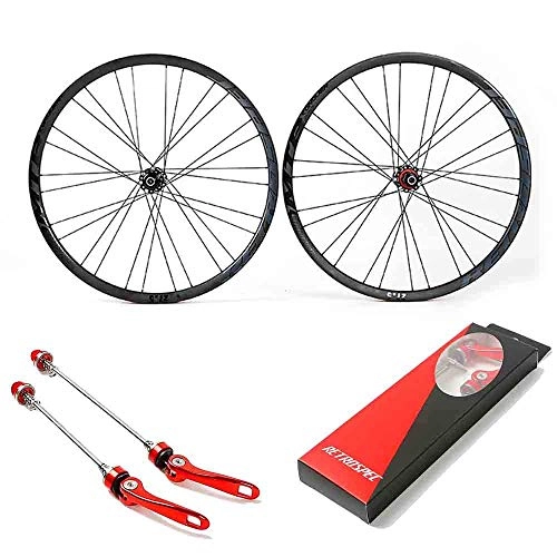 Mountain Bike Wheel : CHP 27.5 Inch Mountain Bike Wheelset, Ultralight Carbon Fiber Bicycle Wheels Fast Release Disc Brake Hybrid 28H Suitable for 8-9-10-11 Speed Cassette Case (Color : 27.5in)